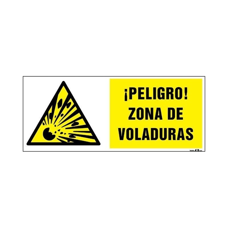 ¡Peligro! Zona de voladuras