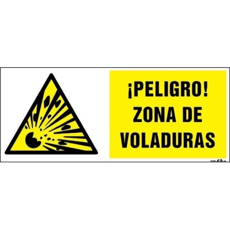 ¡Peligro! Zona de voladuras