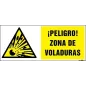 ¡Peligro! Zona de voladuras