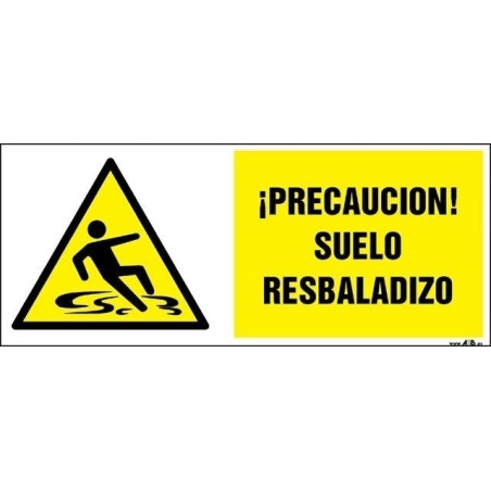 ¡Precaución! Suelo resbaladizo