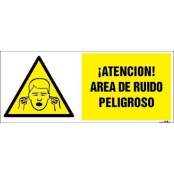 ¡Atención! Área de ruido peligroso