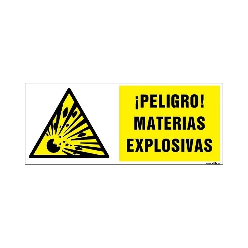 ¡Peligro! Materias explosivas