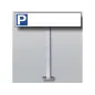 Poste para señal para atornillar