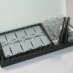 Caja 300 llaveros PVC