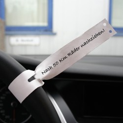 Etiquetas para volante