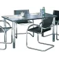 Mesa cromo rectangular