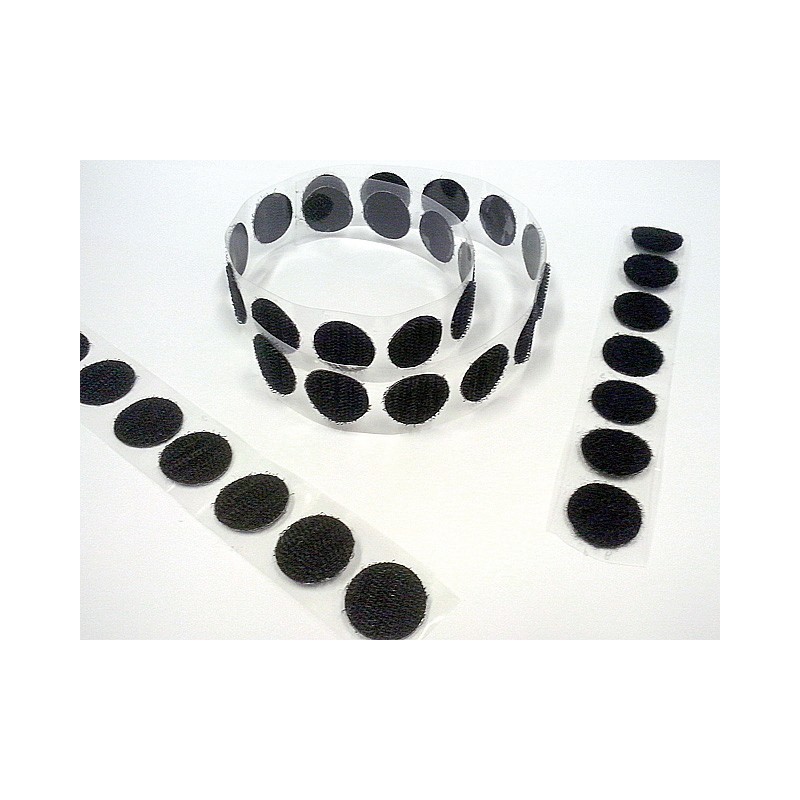 Puntos de velcro adhesivo