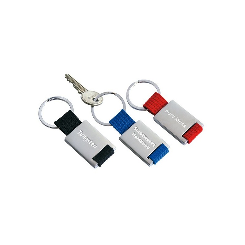 Llavero de metal y nylon