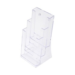 Porta folletos trípticos, 3 cuerpos