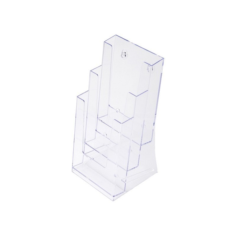 Porta folletos trípticos, 3 cuerpos