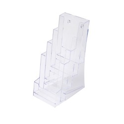 Porta folletos trípticos, 4 cuerpos