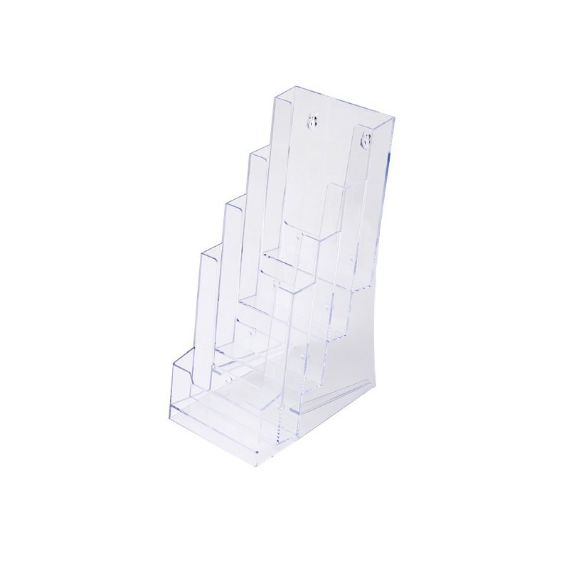 Porta folletos trípticos, 4 cuerpos