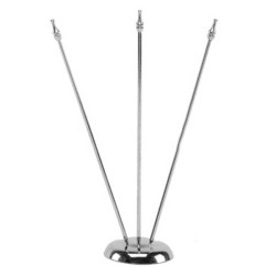 Base y 3 mástiles/ Base 8,5 cm 31 cm de altura