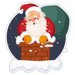 Papa Noel chimenea