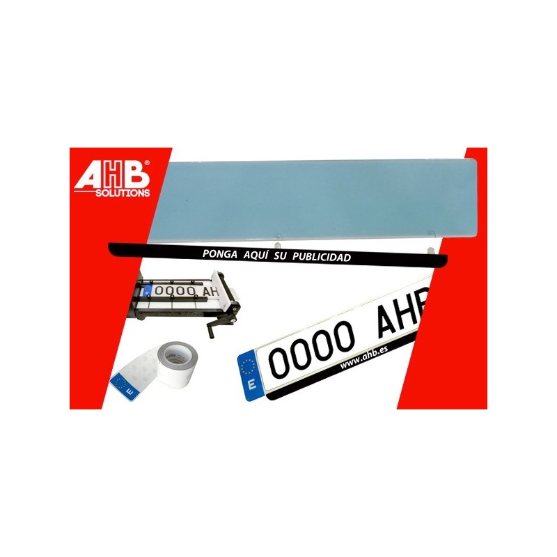 Matrícula acrílica