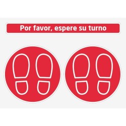 Adhesivos suelo, pack 3 unds.