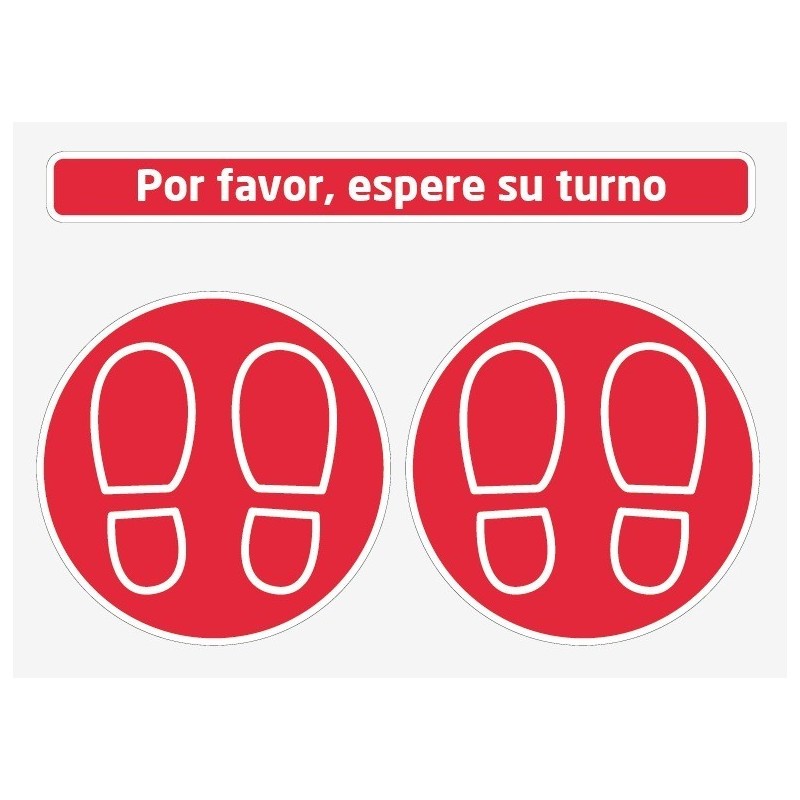 Adhesivos suelo, pack 3 unds.