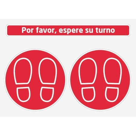 Adhesivos suelo, pack 3 unds.