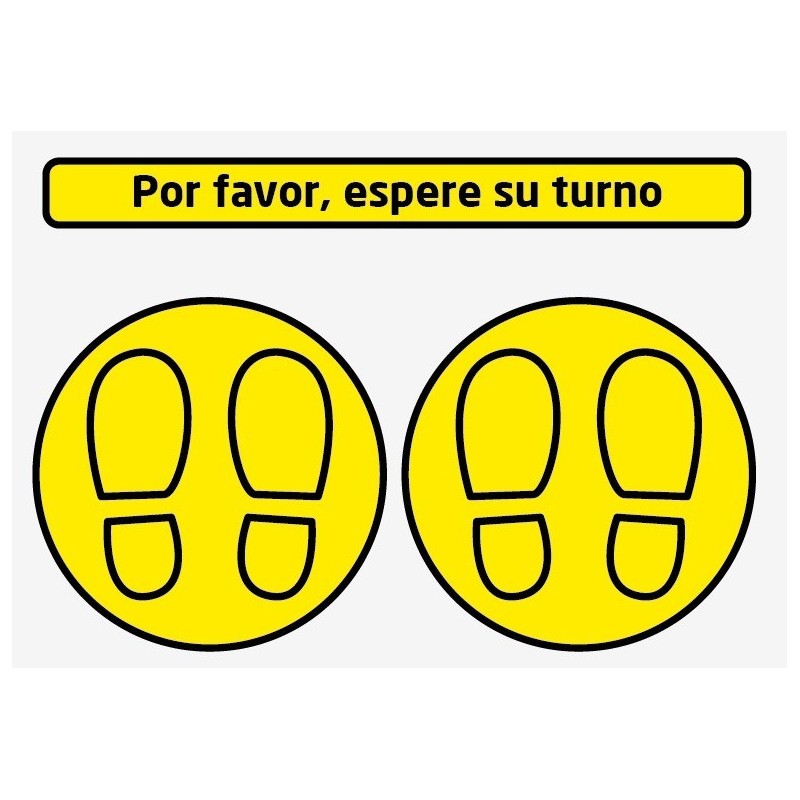 Adhesivos suelo, pack 3 unds.