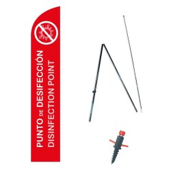 Kit bandera, base tierra