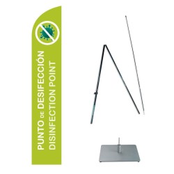 Kit bandera, base acero