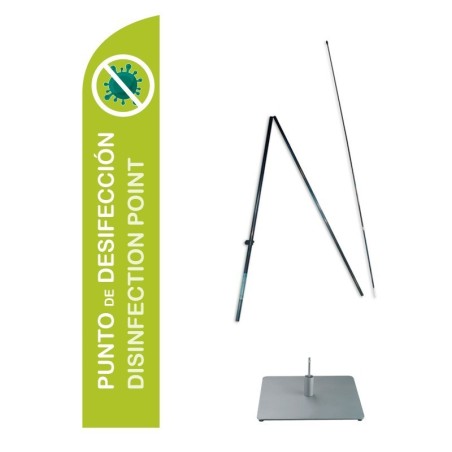 Kit bandera, base acero