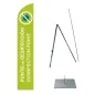 Kit bandera, base acero