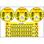 Pack 7 vinilos suelo, personalizados
