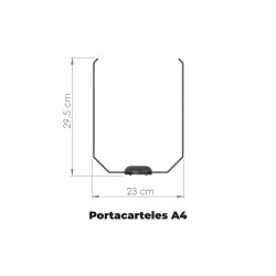 Porta carteles A4
