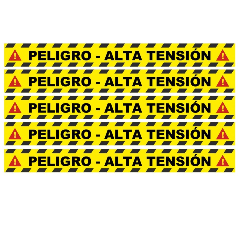 Pack 5 vinilos de seguridad para suelo