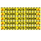 Pack 5 vinilos de seguridad para suelo