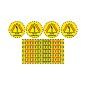Pack 10 vinilos de seguridad para suelo