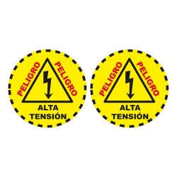 Pack 2 vinilos de seguridad para suelo