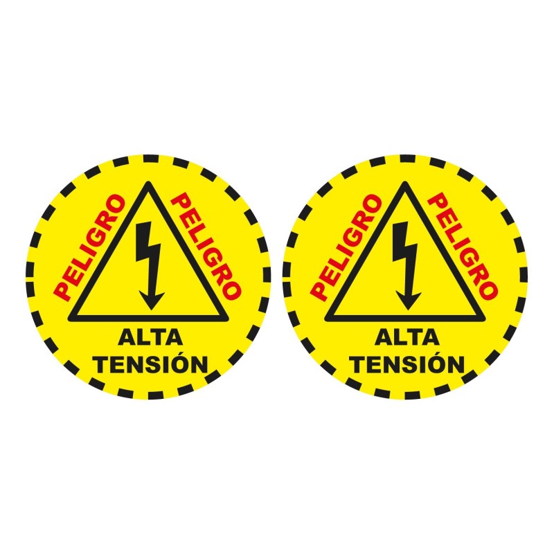 Pack 2 vinilos de seguridad para suelo