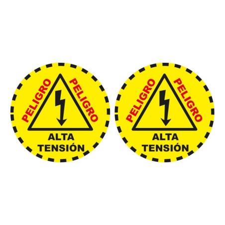 Pack 2 vinilos de seguridad para suelo