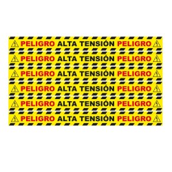 Pack 6 vinilos de seguridad para suelo