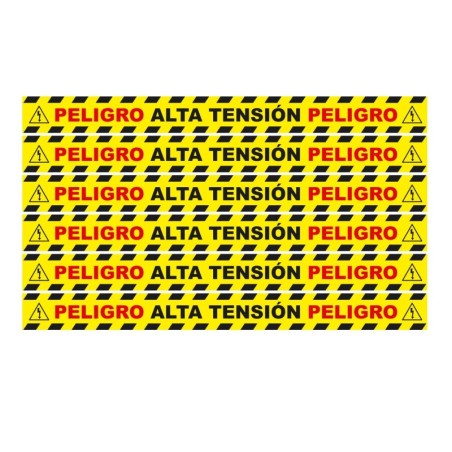 Pack 6 vinilos de seguridad para suelo