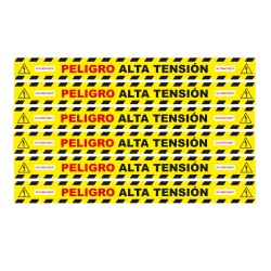 Pack 6 vinilos de seguridad para suelo