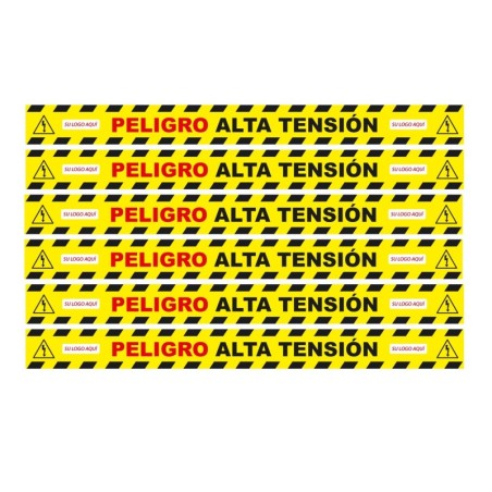 Pack 6 vinilos de seguridad para suelo
