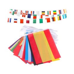 Cadena banderas plástico