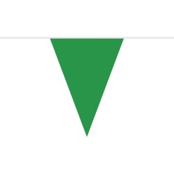 Cadena banderines triángulos, un color