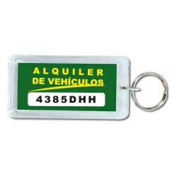  Llavero de cristal acrílico en blanco