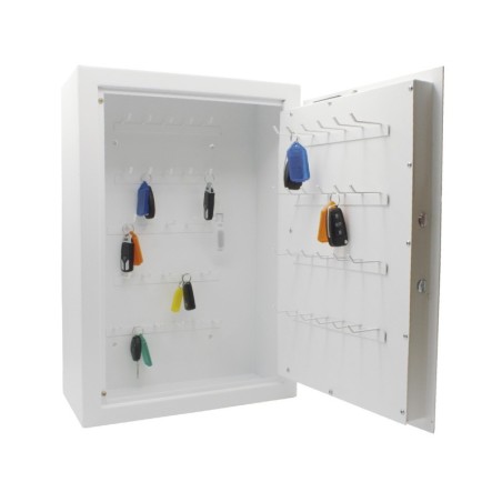 Caja fuerte para llaves, 50 ganchos extra largos