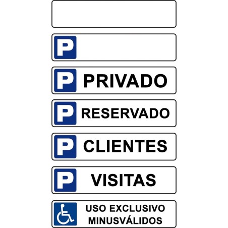 Señales para parking