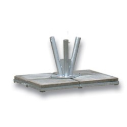 BASE ACERO 3 MASTILES
