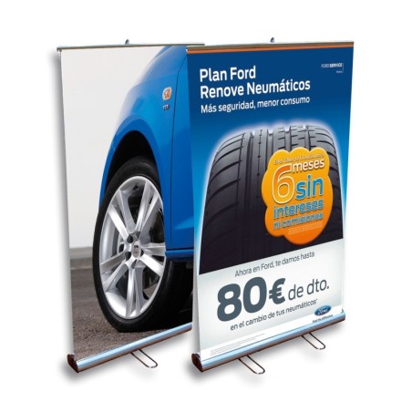 Expositor Roll-up dos caras