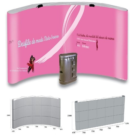 Pop-up 5x3 curvo o recto