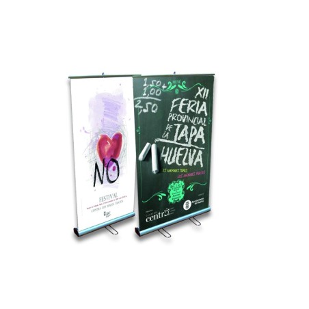 Expositor Roll-up dos caras