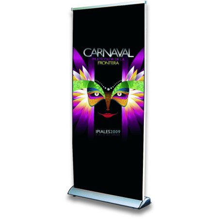 Expositor Roll-up Dos cara o Scroll