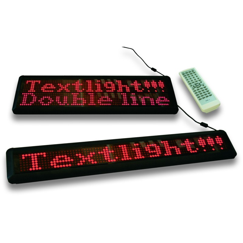 Display texto luminoso